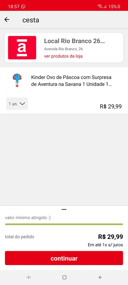 Imagem na descrição da promoção