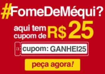 [APP] R$25 OFF em compras acima de R$30 no Mc Donald's | Americanas