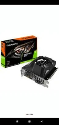 Placa de Vídeo Gigabyte NVIDIA GeForce GTX 1650 D6 0C 4G, 4GB, GDDR6 | R$1.005