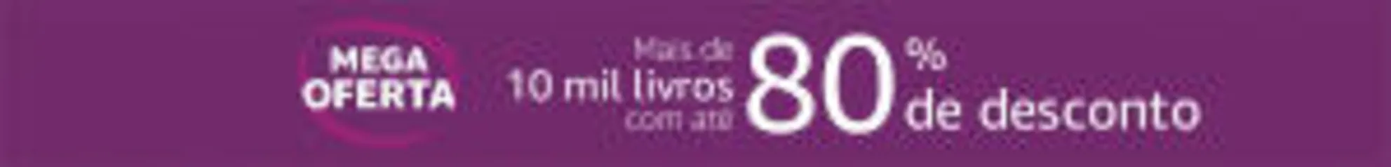 Mais de 10 mil livros com até 80% de desconto