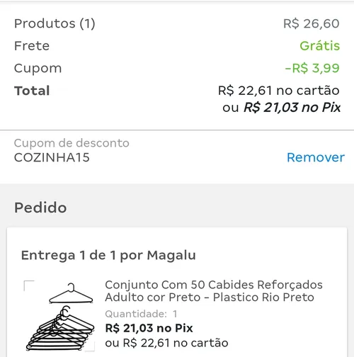 Imagem na descrição da promoção