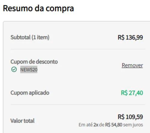 Imagem na descrição da promoção