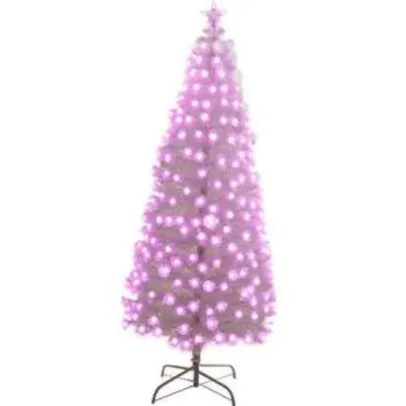 Árvore de Fibra Ótica branca 1,8m, 110V - Orb Christmas por R$ 185