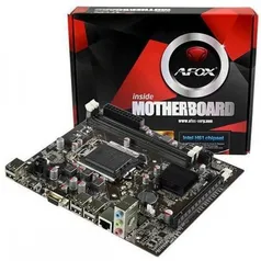 Placa Mãe Micro ATX AFOX IH61-MA5 2ª e 3º Geração LGA 1155 Intel H61 VGA | R$319