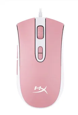 MOUSE GAMER HYPERX PULSEFIRE CORE, RGB, 6200DPI, 7 BOTOES, ROSA E BRANCO, 639P1AA