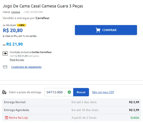 Imagem na descrição da promoção