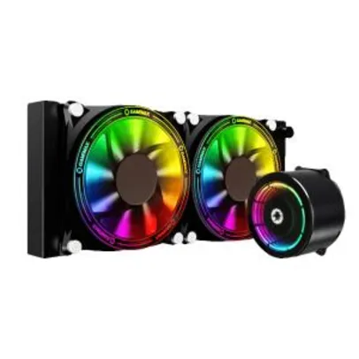 Water cooler GameMax Ice Chill 240, Rainbow ARGB 240mm, Intel-AMD | R$ 429