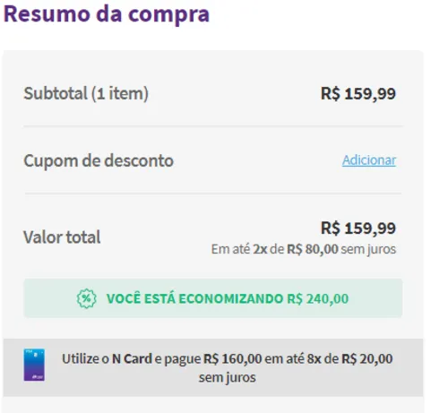 Imagem na descrição da promoção