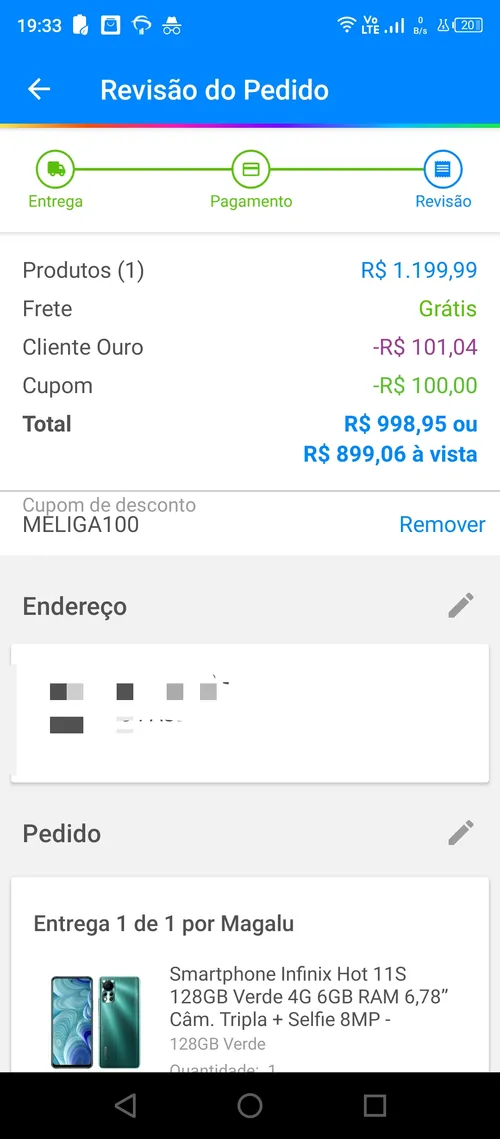 Imagem na descrição da promoção