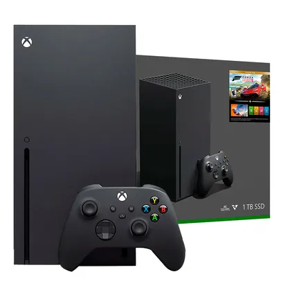 Console Xbox Series X Forza Horizon 5 Premium 1TB Controle Sem Fio RRT-00057