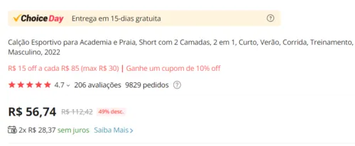 Imagem na descrição da promoção