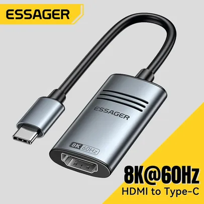 [Com Taxa] Adaptador HDMI 4K 30Hz USB-C Essager