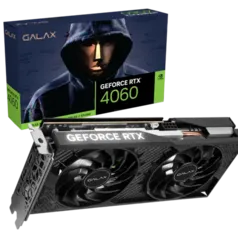 Placa de Vídeo RTX 4060 1-Click OC 2X TecLab Lite GALAX NVIDIA GeForce, 8GB GDDR6, G-SYNC, DLSS, Ray Tracing - 46NSL8MD9NXV