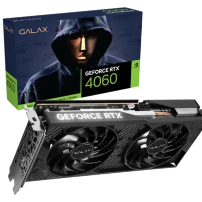 Placa de Vídeo RTX 4060 1-Click OC 2X TecLab Lite GALAX NVIDIA GeForce, 8GB GDDR6, G-SYNC, DLSS, Ray Tracing - 46NSL8MD9NXV