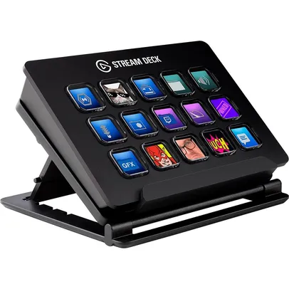 Stream Deck Elgato Médio, 15 Teclas Personalizáveis de LCD, USB 