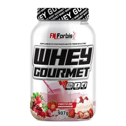 Whey Protein Gourmet 907g Pote - FN Forbis Nutrition (Torta de Morango)