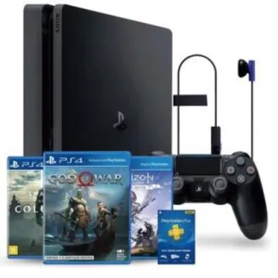 onsole Sony PlayStation 4 1TB Slim Hits Bundle v4 - God Of War + Horizon Zero Dawn Complete Edition + Shadow of the Colossus