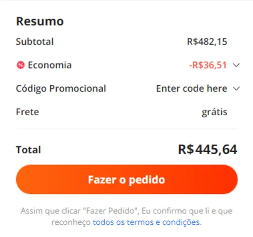 Imagem na descrição da promoção