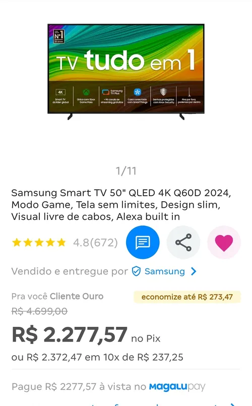 Imagem na descrição da promoção