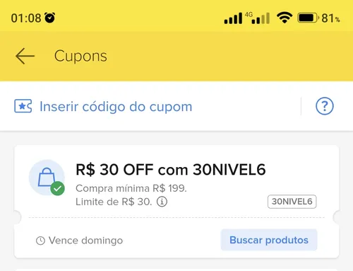 Imagem na descrição da promoção