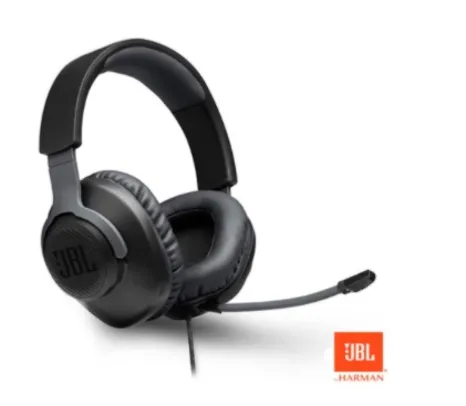 Fone de Ouvido JBL Quantum100 Headphone Preto - JBLQUANTUM100BLK