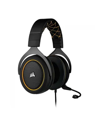 Headset Gamer Corsair HS60 PRO SURROUND, Com Fio, P2, Black/Yellow, CA-9011214-NA