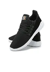 Tênis Sneaker Caminhada Super Leve Calce Fácil Conforto Running Preto 43