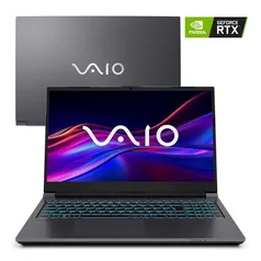 Notebook VAIO® FH15 Intel® Core™ i7-12650H Shell Efi GeForce RTX® 3050 64GB RAM 1TB SSD 15.6"FullHD - Cinza Escuro