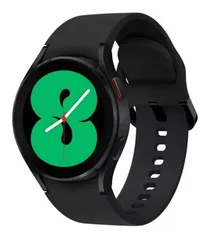 Samsung Galaxy Watch4 (Bluetooth) 1.2" caixa 40mm de  alumínio  black, pulseira  black SM-R860