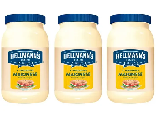 Kit Maionese Hellmanns Tradicional 500g