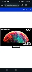 Smart TV 55" OLED 4K Samsung 55S90C Pontos Quânticos, Painel até 144hz, Processador com IA, Som em M