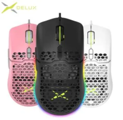 Mouse Delux M700 67g 7200dpi | R$92