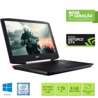 Notebook Gamer Acer VX5 591G 54PG (R$3229,00 à vista)