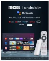 (Moedas) Mecool HDR10 Caixa de TV inteligente, Mini Streaming Media Player, Android 