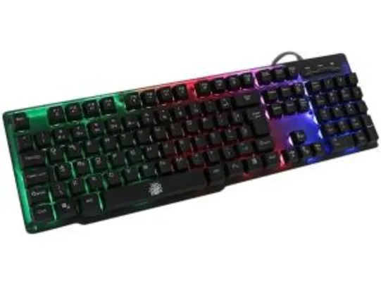 Teclado Gamer Semi-Mecânico - Preto - Nemesis | R$ 85