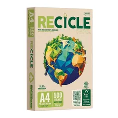 [Regional] Papel Recicle A4 Multiuso 75g - com 500fls - 100% Reciclado