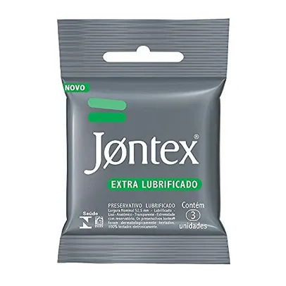 Preservativo Camisinha Jontex Extra Lubrificado - 3 Unidades