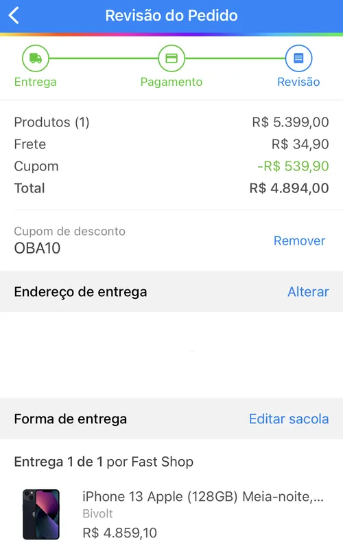 Imagem na descrição da promoção