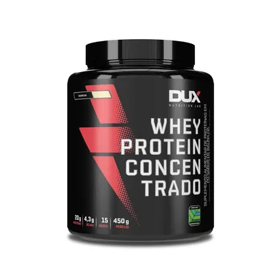 Foto do produto Whey Protein Concentrado - Pote 450g - Dux Nutrition, Chocolate Branco