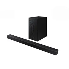 Soundbar Samsung HW-A455 com 2.1 Canais Potência de 300W RMS Bluetooth e Subwoofer sem Fio