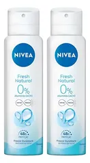 Kit 2 Desodorante Nivea Feminino Fresh Natural 48h 150ml