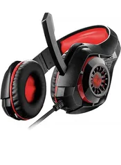 Headset Gamer Rama P3+USB Stereo Adaptador P2 LED Vermelho Warrior 