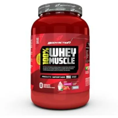 100% Whey Muscle 900g - Body Action - R$ 60