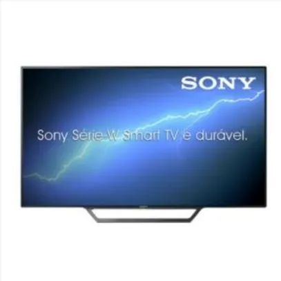 Smart TV LED 32" Sony KDL-32W655D HD 2HDMI 2 USB - Preto com Conversor Digital Integrado R$1059