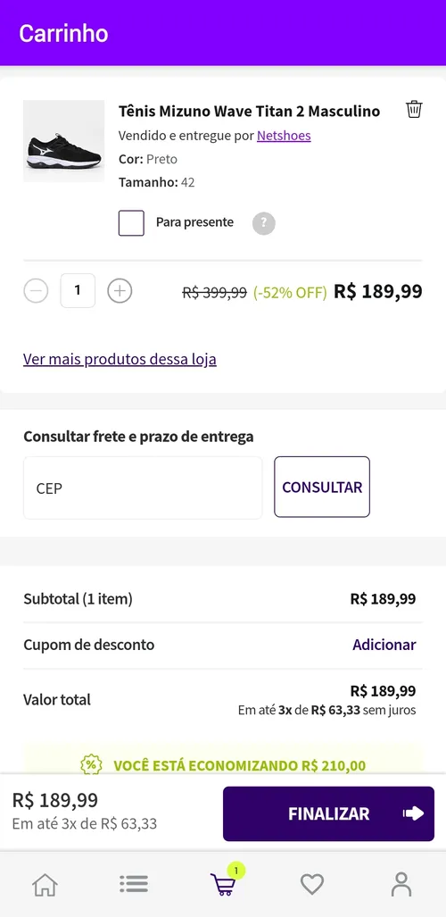 Imagen na descrição da promoção