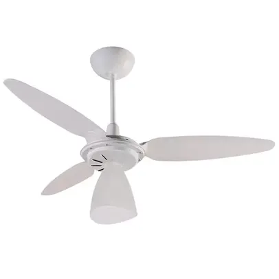 Ventilador de Teto Ventisol Wind Light com Lustre e 3 Velocidades - Branco