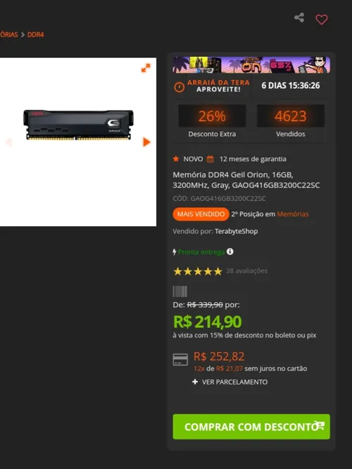 Imagen na descrição da promoção