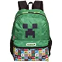 Mochila Grande Minecraft M Plus Pixels - Colorido