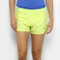 2 Shorts Fila Preview Feminino - Amarelo