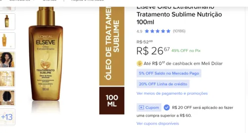 Imagem na descrição da promoção